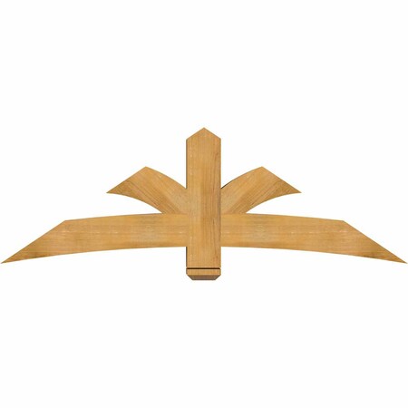 Ekena Millwork Davenport Rough Sawn Timber Gable Bracket, Western Red Cedar, 72"W x 24"H x 6"D x 6"F, 8/12 Pitch GBW072X24X0606DAV00RWR